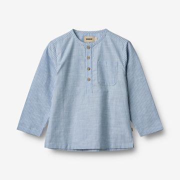 Wheat Main Langærmet Skjorte Bjørk Shirts and Blouses 1048 blue stripe