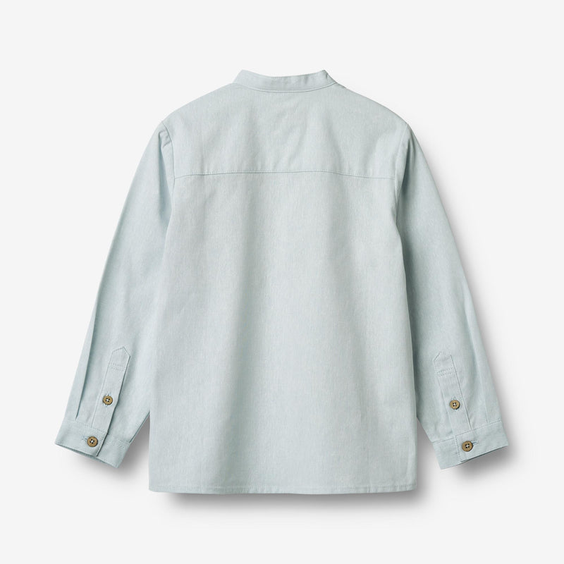 Wheat Main Langærmet Skjorte Willum Shirt 9429 light blue chambray