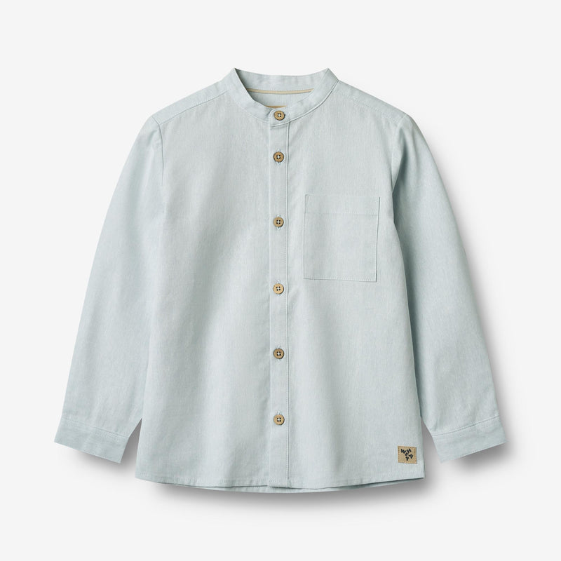 Wheat Main Langærmet Skjorte Willum Shirt 9429 light blue chambray