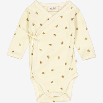 Wheat Main  Langærmet Slå-om Body Underwear/Bodies 3188 clam bumblebee