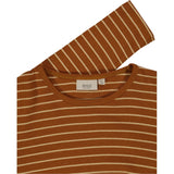 Wheat Main Langærmet Stribet T-shirt Jersey Tops and T-Shirts 3024 cinnamon