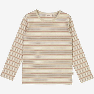 Wheat Main  Langærmet Stribet T-shirt Jersey Tops and T-Shirts 1229 dusty stripe