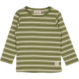 Wheat Main Langærmet Stribet T-shirt Jersey Tops and T-Shirts 4099 winter moss