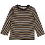 Wheat Main Langærmet Stribet T-shirt Jersey Tops and T-Shirts 1378 midnight blue