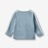 Wheat Main Langærmet Sweat Bluse Mikkel Blouse 1260 faded denim