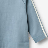 Wheat Main Langærmet Sweat Bluse Mikkel Blouse 1260 faded denim