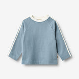 Wheat Main Langærmet Sweat Bluse Mikkel Blouse 1260 faded denim