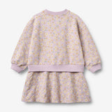 Wheat Main Langærmet Sweat Kjole Maggie Dress 2425 lavender daisies