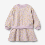 Wheat Main Langærmet Sweat Kjole Maggie Dress 2425 lavender daisies