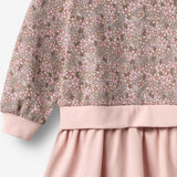 Wheat Main Langærmet Sweat Kjole Maggie Dress 9899 rose brown flowers