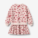 Wheat Main Langærmet Sweat Kjole Maggie Dress 9749 almond peach bows