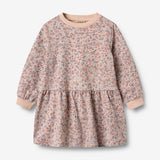 Wheat Main Langærmet Sweat Kjole Zenia Dress 2036 rose dust flowers