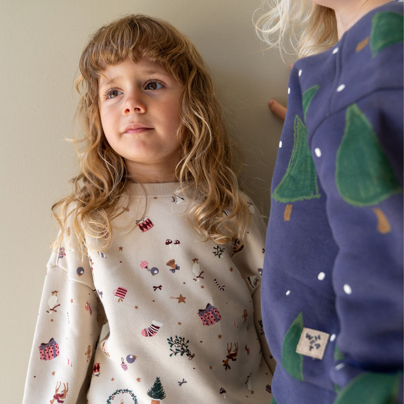 Wheat Main Langærmet Sweatshirt Elliot Sweatshirt 1121 offwhite holiday
