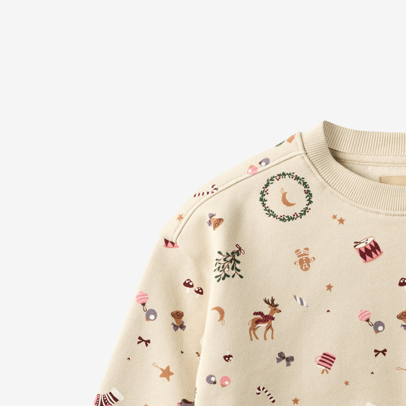 Wheat Main Langærmet Sweatshirt Elliot Sweatshirt 1121 offwhite holiday