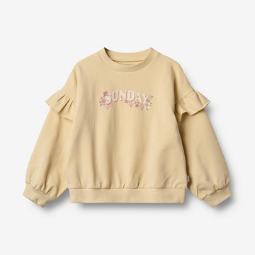 Wheat Main Langærmet Sweatshirt Lulle Sweatshirt 9421 chamomille