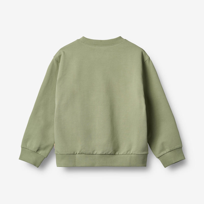 Wheat Main Langærmet Sweatshirt Steff Sweatshirt 1145 green tea