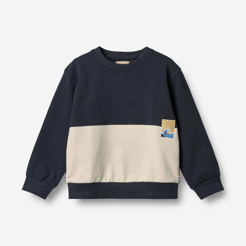 Wheat Main Langærmet Sweatshirt Steff Sweatshirt 1432 navy