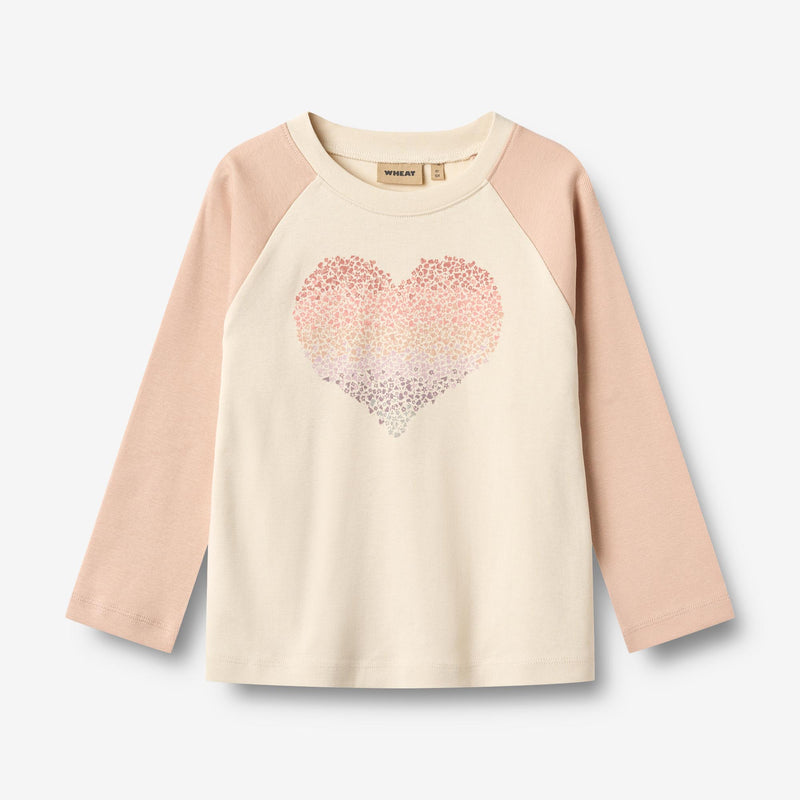 Wheat Main Langærmet T-Shirt Darrin Jersey Tops and T-Shirts 2032 rose dust