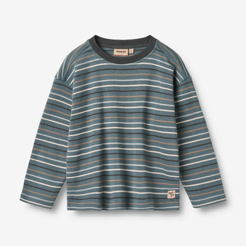 Wheat Main Langærmet T-Shirt Hans Jersey Tops and T-Shirts 9547 blue multi stripe