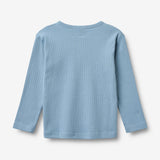 Wheat Main Langærmet T-Shirt Morris T-Shirt 1260 faded denim