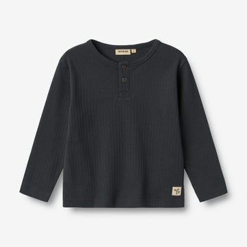 Wheat Main Langærmet T-Shirt Morris T-Shirt 1432 navy