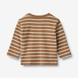 Wheat Main Langærmet T-Shirt Dustin Jersey Tops and T-Shirts 5078 caramel stripe
