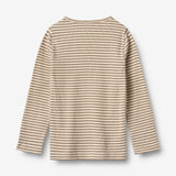 Wheat Main Langærmet T-Shirt Stig Jersey Tops and T-Shirts 9570 stone stripe