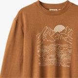 Wheat Main Langærmet T-shirt Adam T-Shirt 9719 warm hazel