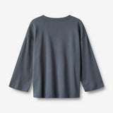 Wheat Main Langærmet T-shirt Axe T-Shirt 1292 greyblue