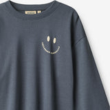 Wheat Main Langærmet T-shirt Axe T-Shirt 1292 greyblue