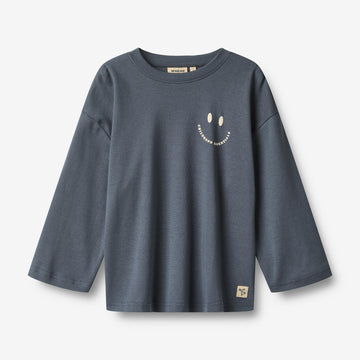 Wheat Main Langærmet T-shirt Axe T-Shirt 1292 greyblue