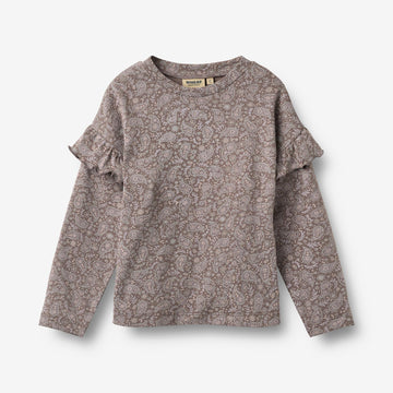 Wheat Main Langærmet T-shirt Belinda T-Shirt 9768 purple plum paisley