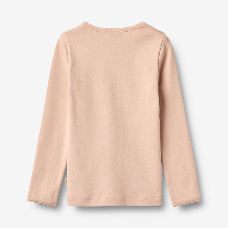 Wheat Main Langærmet T-shirt Belis Jersey Tops and T-Shirts 2032 rose dust