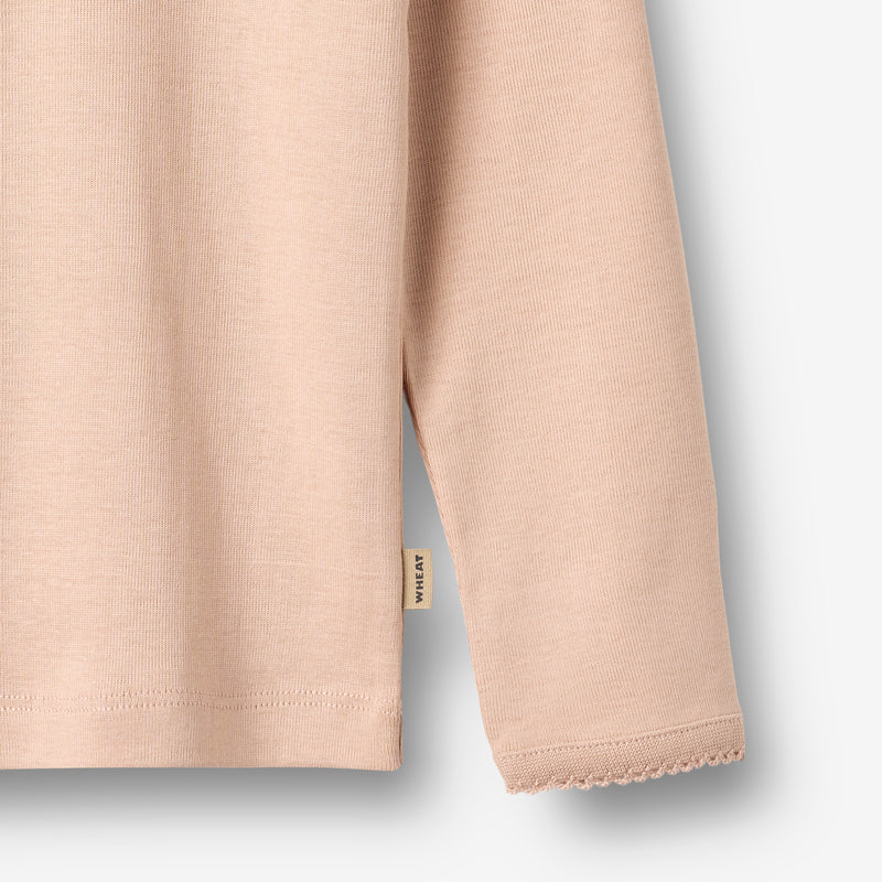 Wheat Main Langærmet T-shirt Belis Jersey Tops and T-Shirts 2032 rose dust