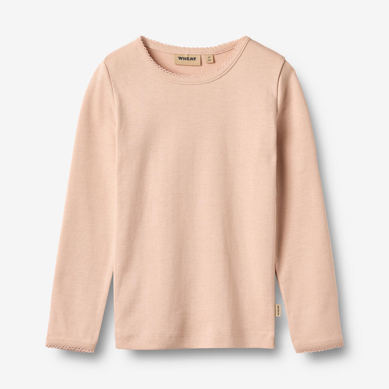 Wheat Main Langærmet T-shirt Belis Jersey Tops and T-Shirts 2032 rose dust