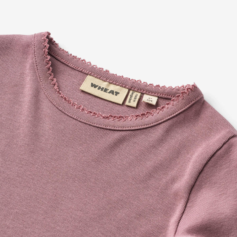 Wheat Main Langærmet T-shirt Belis Jersey Tops and T-Shirts 1308 lavender dawn