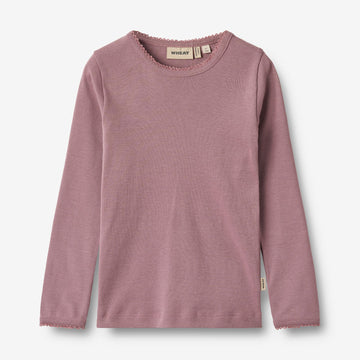Wheat Main Langærmet T-shirt Belis Jersey Tops and T-Shirts 1308 lavender dawn