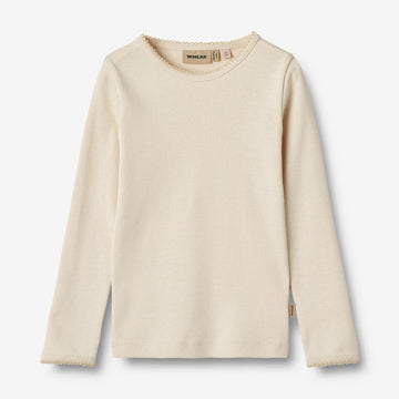 Wheat Main Langærmet T-shirt Belis Jersey Tops and T-Shirts 3129 eggshell 