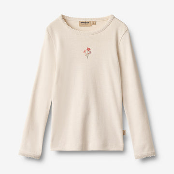 Wheat Main Langærmet T-shirt Belis T-Shirt 3129 eggshell