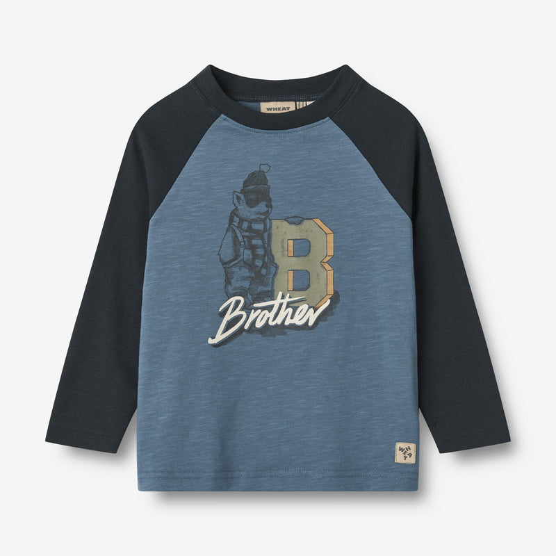 Wheat Main Langærmet T-shirt Bror Jersey Tops and T-Shirts 1174 bering sea