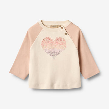 Wheat Main Langærmet T-shirt Darrin Jersey Tops and T-Shirts 2032 rose dust