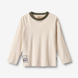 Wheat Main Langærmet T-shirt Dixie Badge T-Shirt 3129 eggshell
