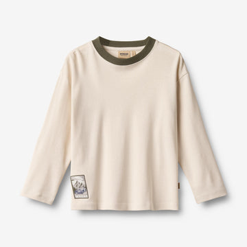 Wheat Main Langærmet T-shirt Dixie Badge T-Shirt 3129 eggshell