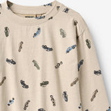 Wheat Main Langærmet T-shirt Ebbe T-Shirt 9214 cars