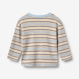 Wheat Main Langærmet T-shirt Ebbe T-Shirt 9877 multi blue stripe