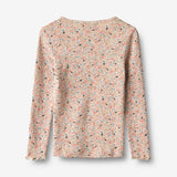 Wheat Main Langærmet T-shirt Eja T-Shirt 9764 grey cloud flowers