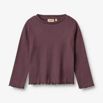 Wheat Main Langærmet T-shirt Else Jersey Tops and T-Shirts 3030 fudge