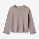 Wheat Main Langærmet T-shirt Else Jersey Tops and T-Shirts 9531 dusty purple