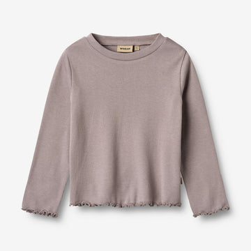 Wheat Main Langærmet T-shirt Else Jersey Tops and T-Shirts 9531 dusty purple