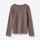 Wheat Main Langærmet T-shirt Elsie T-Shirt 9623 plum truffle